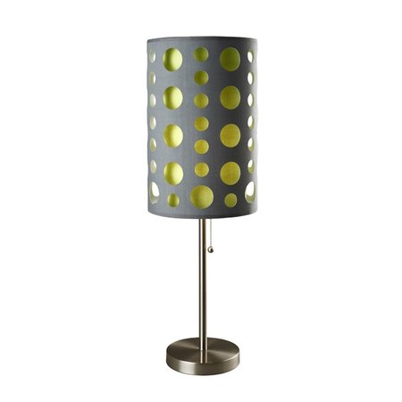 YHIOR 33 in. Modern Retro Grey-green Table Lamp YH434133